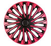 AutoStyle Tapacubos 13" pulgada Kit negro/rosa Embelecedores De Rueda Juego de tapacubos PP 5413BP