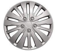 AutoStyle Tapacubos 15" pulgada Kit plata Embelecedores De Rueda Juego de tapacubos PP 1285