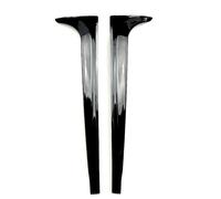 Juego de deflectores de Aire de la Ventana Trasera Compatible con Volkswagen Polo (AW1) 2017- (ABS Negro Brillante)