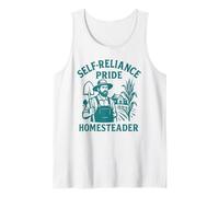 Autosuficiencia Homesteader Orgullo Agricultura Rural Vida Lenta Camiseta sin Mangas