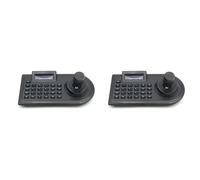 AutoSwan 2X 3D Axis Joystick CCTV Keyboard Controller Keypad para AHD Security PTZ Speed Camera Decoder DVR NVR Pelco RS485 EU Plug