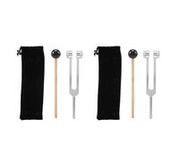 AutoSwan 2X Tenedor de Afinación de Aleación de Aluminio de 256Hz 256C con Martillos para Pruebas del Nervioso Terapia de Curación de Sonido Cuidado de