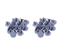 AutoSwan 40 Piezas Gris de Plastico Salpicadura Vehiculo Clips 7mm x 16mm x 24mm