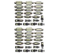 AutoSwan 46 Piezas LED Kit de Bombilla para Lámpara de Matrícula de Cúpula de Luz Interior para Automóvil