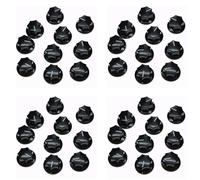 AutoSwan Perillas de Guitarra de 40 Piezas Perilla de Amplificador de Amplificador Perillas de Volumen de Tono Bajo para Guitarra Brass