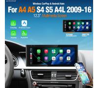 AUTOTOP Radio para Auto con Linux de 12.3 Pulgadas para Audi A4 A5 B8 2009-2016, CarPlay Inalámbrico, Android Auto, Reproductor Multimedia, Arranque Rápido, Pantalla Táctil, Unidad Principal, Concert 
