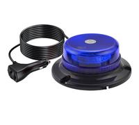 AUTOUTLET 36 LED Luz Rotativa, 12/24V Azul Luz Giratorio LED de Advertencia con Imán, 9 Modos Flash, Cable de 5M, E57 Homologado IP65 Impermeable, Indicadopara Coche Camión Tractor