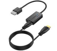AUTOUTLET Adaptador Wii a HDMI, Convertidor Wii Hdmi Cable Extensión de 20cm 1080P / 720P Full HD, Salida de Audio de 3,5mm y Cable HDMI de 1,8m, Indicador de Luz para Wii, Televisión (Negro)
