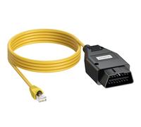 AUTOUTLET Cable Ethernet Enet OBD2, Adaptador RJ45 de 2 m, Compatible con BMW Serie F, OBD2 a ENET Ethernet Cable RJ45, Adaptador de diagnóstico con Interfaz RJ45 estándar