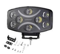 AUTOUTLET Focos LED de 10 Pulgadas para Coche 120W, 12000LM Homologado | Luz de Conducción y Trabajo, Luz Diurna Blanca/Ámbar, ECE R10 R148 R149, IP67, 10-48V para Camión, Tractores