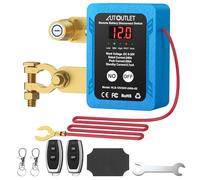 AUTOUTLET Interruptor Automático con Pantalla Digital Inteligente y Control Dual, Protección Inteligente de Batería Baja, Compatibilidad con Voltaje Ancho 6V-30V, Seguridad de Grado Militar