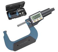 AUTOUTLET Micrómetro Exterior Digital 50-75 mm LCD de Alta Precisión Micrómetro Digital Herramienta de Medición de Longitud de Diapositiva Micrómetro 0,001 mm (0,00005 ")