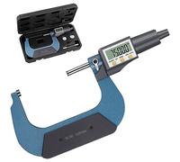 AUTOUTLET Micrómetro Exterior Digital 75-100 mm LCD de Alta Precisión Micrómetro Digital Herramienta de Medición de Longitud de Diapositiva Micrómetro 0,001 mm (0,00005 ")