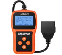 AUTOUTLET OBD2 Diagnosis Herramienta de Diagnóstico Batería del Coche y Lector de Códigos del Motor Compatible con la Mayoría de los Vehículos Desde 2006, apoya Español 10 Idiomas