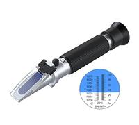 AUTOUTLET Refractómetro de Salinidad, Refractómetro de Mano Medidor de Nivel de Sal, Escala Dual de 0-100 PPT de Salinidad y 1.000 a 1.070 (0-10%), para Acuario, Piscina de Agua Salada, Agua de Mar