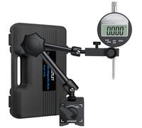 AUTOUTLET Reloj Comparador Digital Comparador de Cuadrante 0-25,4 mm/0-1 Pulgada Resolución 0,01 mm, Pantalla LCD con Base Magnética 60 kg