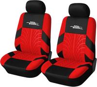 AUTOYOUTH Fundas de Asiento Delantero para Coches, para Mujeres, Protectores de Asiento de Coche, 4 Unidades, Color Rojo