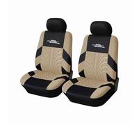 AUTOYOUTH Fundas de Asiento Delantero para Coches, para Mujeres, Protectores de Asiento de Coche, Accesorios de Asiento de Coche (4 Unidades, Beige)