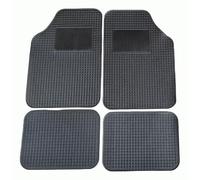 AUTOZOCO Alfombrillas de Goma Universales Coche, Diseño Antideslizante, Alfombrillas Lavables, Alfombrilla automóvil Ajustables, Delanteras 58.8x43.5 cm, traseras 31x43.5 cm, Apto para Cortar