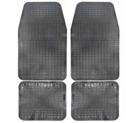 AUTOZOCO Alfombrillas de Goma Universales para Coche, Diseño Antideslizante, Alfombrilla Lavables, Alfombrillas automóvil Ajustables, Delanteras 62x40 cm, traseras 32x40 cm, Apto para Cortar