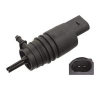 AUTOZOCO - Bomba de agua de lavado parabrisas negro - lavado de parabrisas - compatible con BMW E36, E46, E53, E83, E85, 318i, 320i, 323i, m3, X5, Z3.
