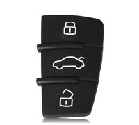 AUTOZOCO Botones de Mando Llave del Coche 3 Botones, Botonera de Repuesto para Mando a Distancia, Compatible con Audi A1 A3 A4 A5 A6 A8 S4 S5 Q5 Q7, Botones de Abrir, Cerrar y Maletero