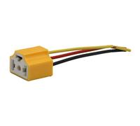AUTOZOCO Conector H4 Recto para Faros de Coche, Compatible con Bombillas HB2, 9003, P43T, HS1, Cables 13.5 cm, 1 Unidad