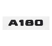 AUTOZOCO Emblema A180, Insignia A180, Adhesivo A180, Pegatina A180, Adhesivo para Maletero, Emblema para Maletero Coche, Compatible con Mercedes. Plástico, 13.8 cm x 2.3 cm, Negro