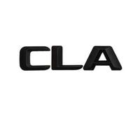 AUTOZOCO Emblema Adhesivo plástico CLA, Insignia CLA Apto para Parte Trasera Autoadhesiva, Compatible con Mercedes, Pegatina CLA, Adhesivo CLA, Plástico, Negro Acabado Brillo