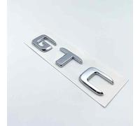 AUTOZOCO Emblema Adhesivo Plástico GTC, Insignia GTC, Emblema GTC, Apto para Parte Trasera Autoadhesiva, Compatible con Volkswagen, Plástico, 11 cm x 2.5 cm, Todas Las Letras en Color Plateado Brillo