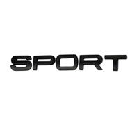 AUTOZOCO Emblema Adhesivo Sport, Insignia Sport, Pegatina Sport, Insignia Sport, Material ABS, 18 cm x 1.8 cm, Negro Brillo, Compatible con Land Rover, Range Rover Evoque Discovery Freelander