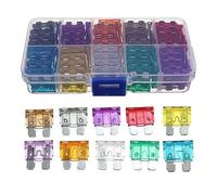 AUTOZOCO Fusibles estándar para automóviles, Kit de fusibles para automóviles, Set de fusibles para coches, Contiene 10 uds de cada amperaje: 2A 3A 5A 7,5A 10A 15A 20A 25A 30A 35A, 100 unidades, 32V