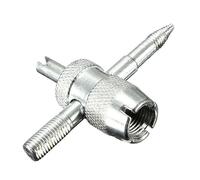 AUTOZOCO Herramienta para Reparar válvulas de neumáticos, Herramienta de extracción de vástago de válvula de neumático 4 en 1, Extractor de vástago de válvula, Herramienta para neumático, 4 en 1