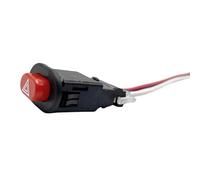 AUTOZOCO Interruptor de luz de Advertencia Intermitente moto rojo - 3 polos - swich luz de emergencia - switch luz intermitente - voltaje: DC 12-24V
