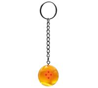 AUTOZOCO Llavero Dragon Ball Z, Bola de Dragón de 4 Estrellas, Diámetro 3 cm, Longitud Total 10 cm