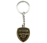 AUTOZOCO Llavero metálico Arsenal Football Club, edición de aficionado, Llavero dorado con emblema del Arsenal, equipo The Gunners, Metálico, Color dorado