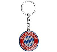 AUTOZOCO Llavero metálico Bayern Múnich, edición de aficionado, emblema del Bayern Múnich, Llavero de metal equipo bávaro, Metálico, Multicolor
