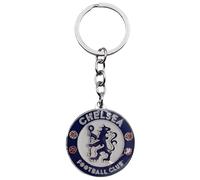 AUTOZOCO Llavero metálico Chelsea Football Club, edición de aficionado, Llavero Multicolor con emblema del Chelsea, equipo Blues, Metálico, Multicolor