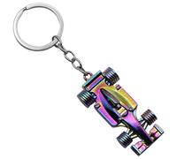 AUTOZOCO Llavero metálico en forma de coche Formula 1, diseño coche F1, Llavero Automovil cromado, Key Chain car, Regalo concesionario, llavero Metálico auto, Color Multicolor