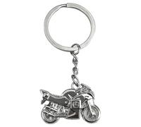 AUTOZOCO Llavero Metálico en forma de Moto, Diseño de Motocicleta 3D, Motero, Colgante, Regalo, Souvenir, Metálico