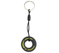 AUTOZOCO Llavero neumático Formula 1 metálico, F1, automovilismo, neumático de goma, rueda de carreras, Llavero goma de Fórmula 1, Amarillo