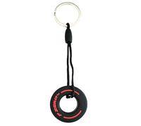 AUTOZOCO Llavero neumático Formula 1 metálico, F1, automovilismo, neumático de goma, rueda de carreras, Llavero goma de Fórmula 1, Rojo