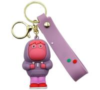 AUTOZOCO Llavero personaje verguenza silicona, dibujo animado, Goma, Emoción, Verguenza, 6 cm, Silicona