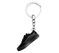 AUTOZOCO Llavero Zapatilla de Deporte, sneaker, estilo urbano, zapato bajo, mini-zapatilla de deporte, Compatible con Vans, Negro