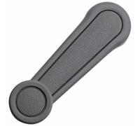 AUTOZOCO Manivela Elevalunas, Manija Elevalunas, Manivela para ventanilla manual de coche, Palanca elevador ventanilla coche, Incluye 1 fijación, Plástico, 1 unidad, Color Gris