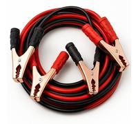 AUTOZOCO Pinzas de Batería de Coche y Motos, Cable de Arranque para Batería de Coche, Pinza de Arranque, Pinza Cocodrilo, Longitud 2.5 Metros, Incluye Bolsa Transporte, Cable 25 mm2, Pinzas 1200 A