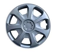 AUTOZOCO Tapacubos universales, Juego de 4 Tapacubos, Aptos para Coche, Furgoneta, ABS Resistente a Fuertes Impactos, con Anillo sujeción Ajustable, Diseño Porto, 14 Pulgadas