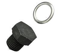 AUTOZOCO Tapon del cambio de aceite, Tapón de drenaje del aceite, Tapón cárter del motor, Tapón roscado, Compatible con Aud, seat, skoda y VW, M14 x 1.5, Longitud: 23,8 mm, Ancho de la llave: 19