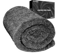 Autreykorn Toalla Secado Coche 1400 gsm para Coche XXL 90x60 cm Microfibra Ultra Absorbente, Doble Cara para Secado Rápido Sin Rayas - Ideal para Coches, Motos, Barcos y Detallado de Vehículos