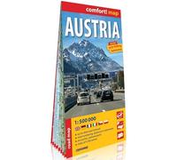 Autriche 1/500.000 (carte grand format laminée). Austria (Carte Laminée Routière et Touristique Comfort! Map)